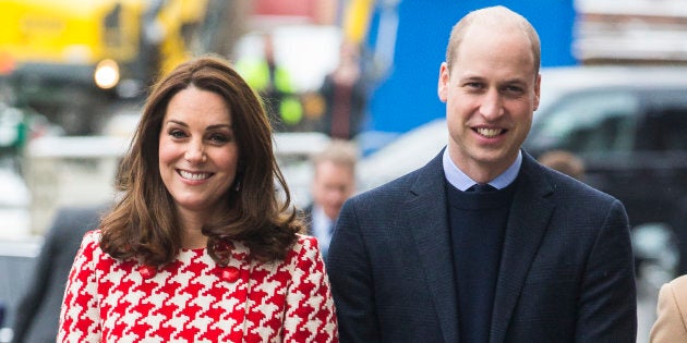 The Duke and Duchess of Cambridge arrive at Karolinska Hospital on Jan. 31, 2018 in Stockholm, Sweden.