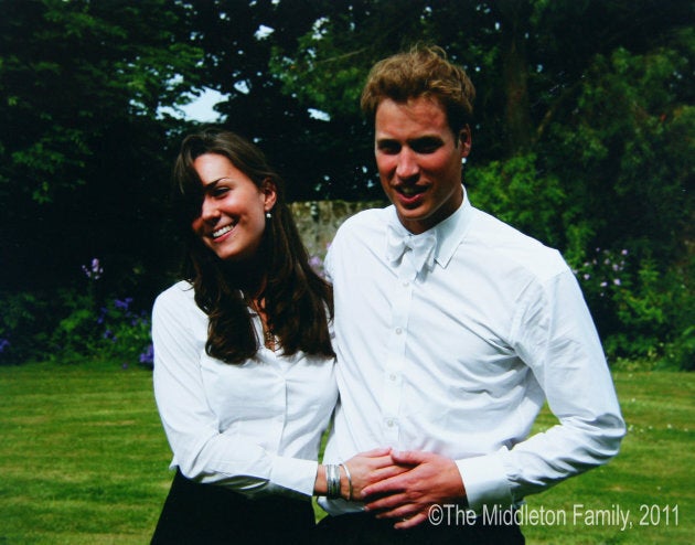 Kate Middleton and Prince William on the day of their graduation ceremony at University of St Andrews on June 23, 2005.