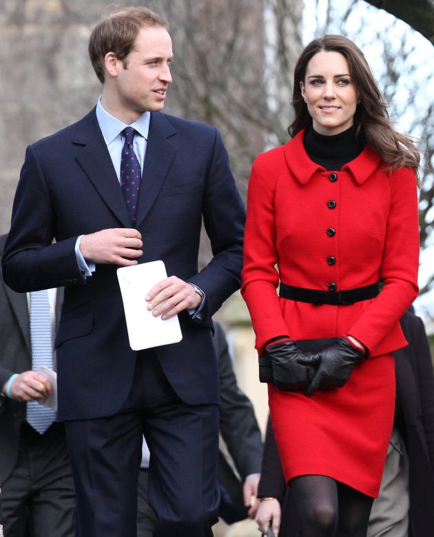 Prince William and Kate Middleton during a visit to the University of St Andrews on Feb. 25, 2011.