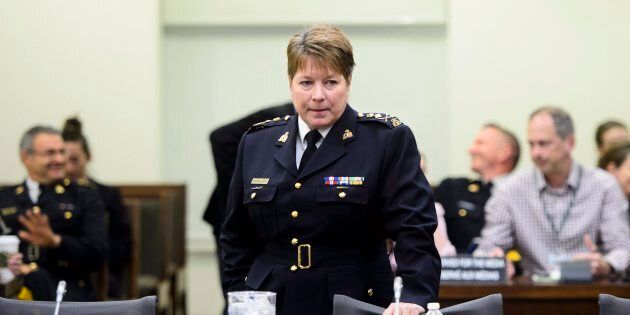 New RCMP Commissioner Brenda Lucki appears at a House of Commons Standing Committee on Public Safety and National Security in Ottawa on May 7, 2018.