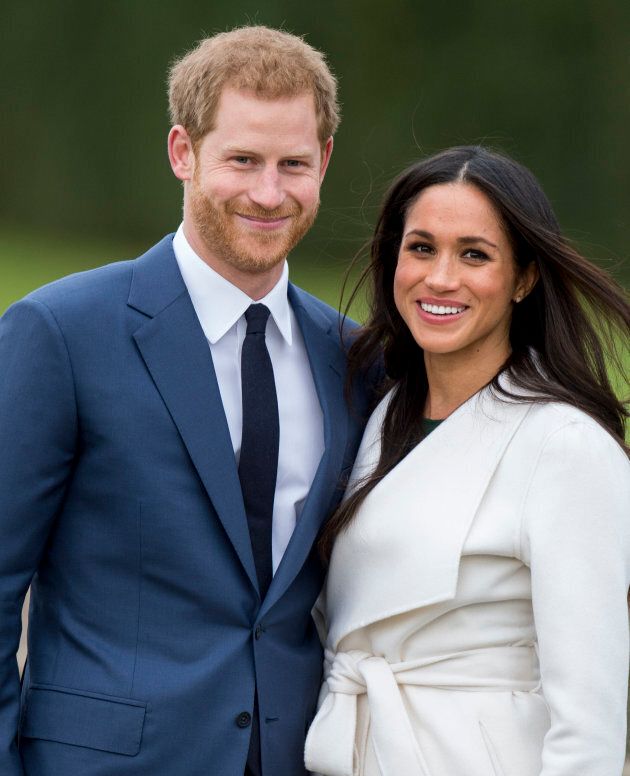 Prince Harry and Meghan Markle during an official photocall to announce their engagement in November 2017.