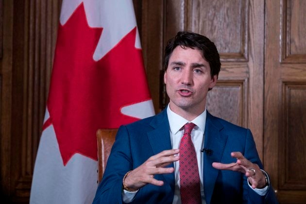 Canadian Prime Minister Justin Trudeau speaks to AFP journalists in Ottawa on May 9, 2018.