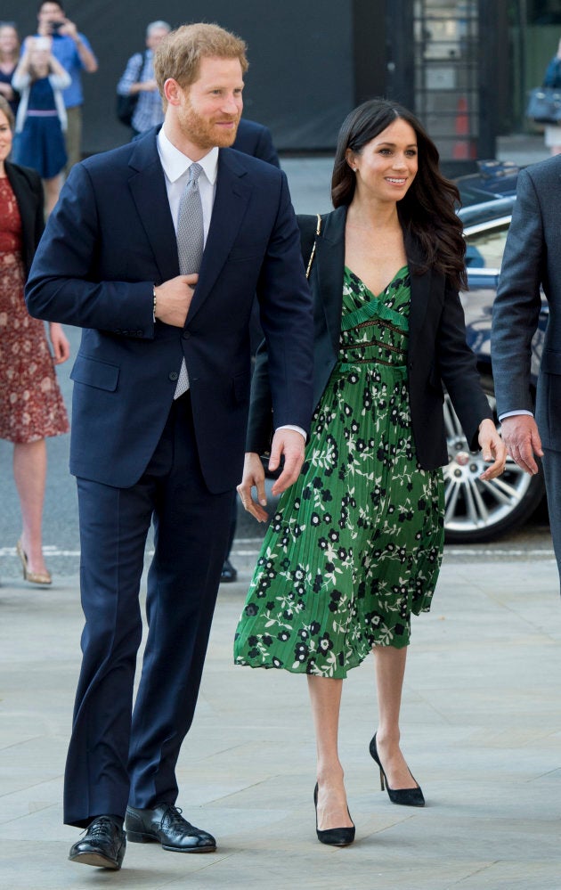 Meghan Markle and Prince Harry attend the Invictus Games Reception at Australia House on April 21, 2018 in London.