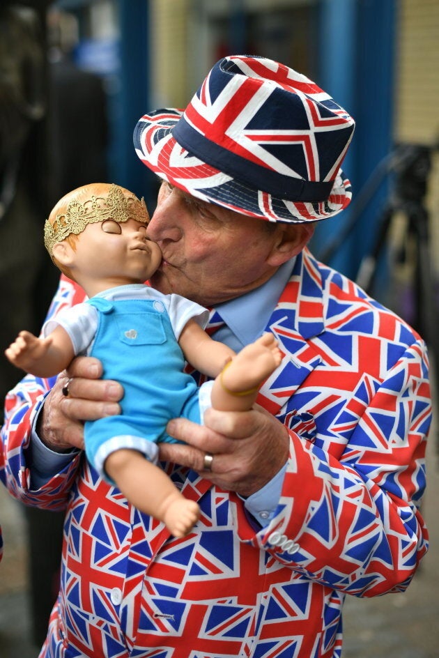 Terry Hutt outside the Lindo Wing at St Mary's Hospital in Paddington, London, where the Duchess of Cambridge gave birth to Prince Louis.