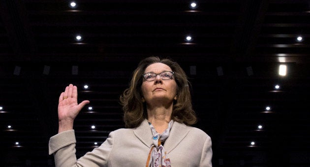 CIA director nominee and acting CIA Director Gina Haspel is sworn in to testify at her Senate Intelligence Committee confirmation hearing on Capitol Hill in Washington, D.C. on May 9, 2018.