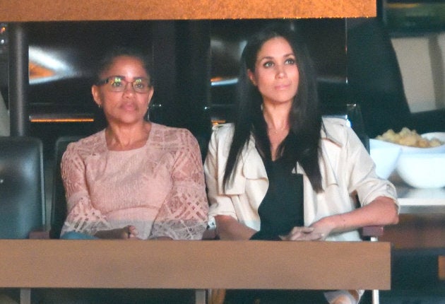 Doria Ragland and Meghan Markle at the 2017 Invictus Games Closing Ceremony on Sept. 30, 2017 in Toronto.