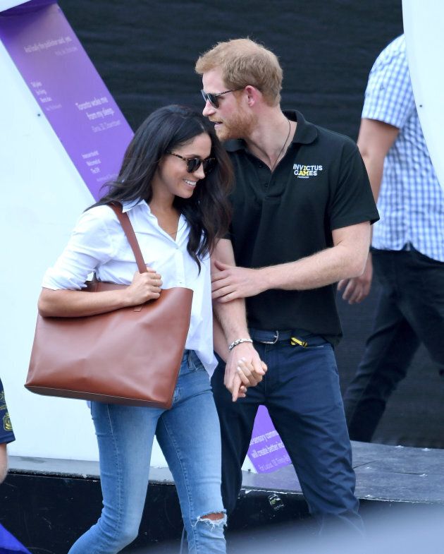 Meghan Markle and Prince Harry at the Invictus Games in Toronto.