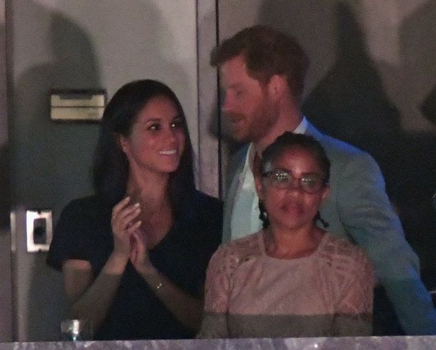 Meghan Markle, Prince Harry, and Doria Ragland at the Invictus Games in Toronto on Sept. 30, 2017.