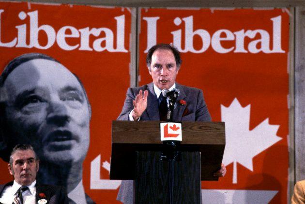 File photo of Pierre Elliott Trudeau speaking at the Liberal Convention on Feb. 15, 1980.