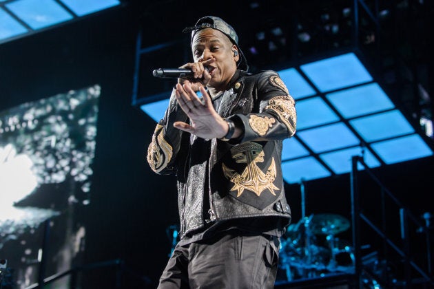 Jay Z performs at the Verizon Center in Washington, D.C. as part of his Magna Carter World Tour.