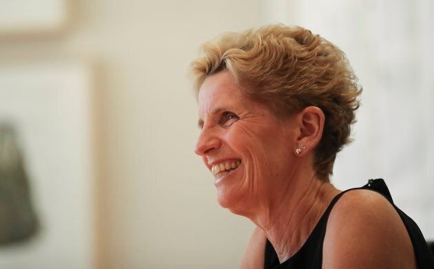 Premier Kathleen Wynne at the Toronto Star's office to speak to the Star's editorial board.