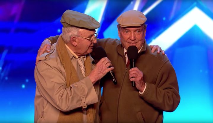 Henry (left) and Malcolm at their BGT audition