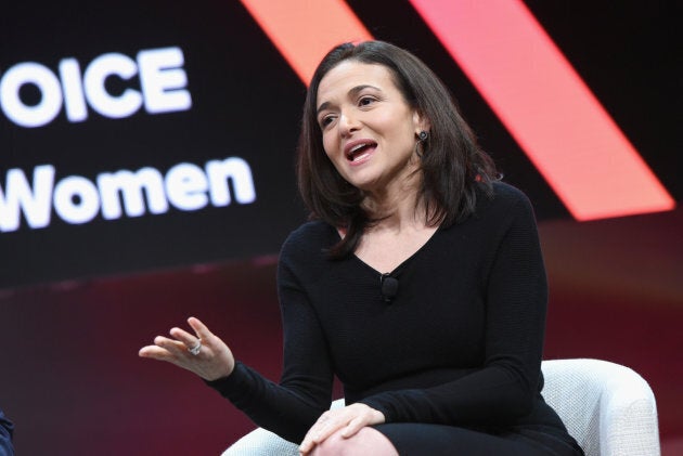 Facebook COO Sheryl Sandberg speaks onstage .