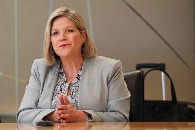 Ontario NDP Leader Andrea Horwath at the Toronto Star office on May 22, 2018.