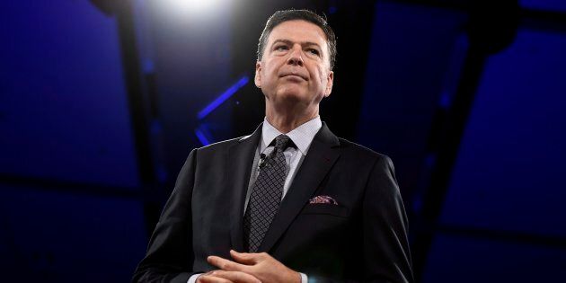Former FBI director James Comey speaks during the Canada 2020 Conference in Ottawa on June 5, 2018.
