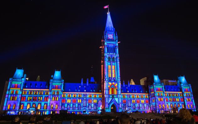Northern Lights Show at Parliament Hill