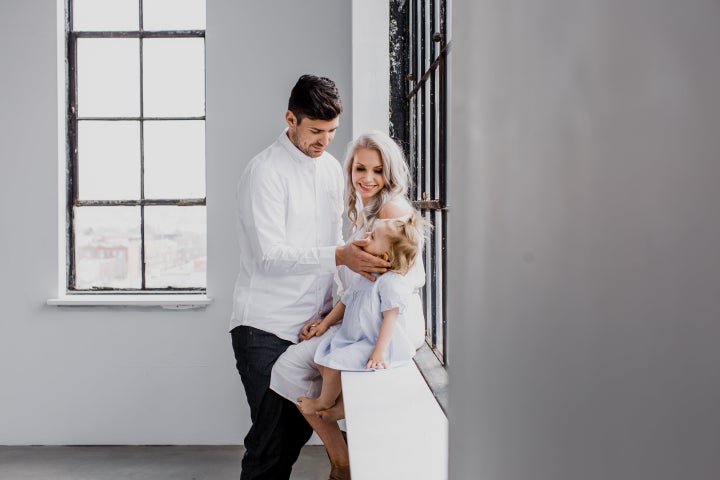 Carey Price with his wife, Angela, and daughter Liv.