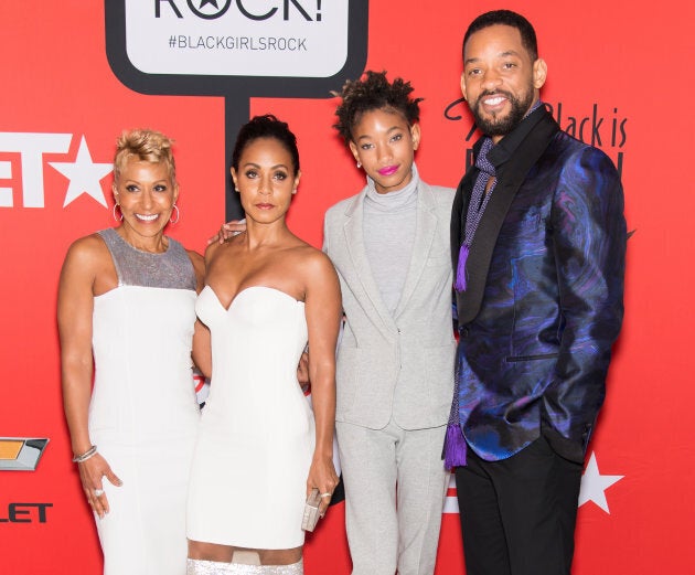 Adrienne Banfield-Jones, Jada Pinkett Smith, Willow Smith, and Will Smith.