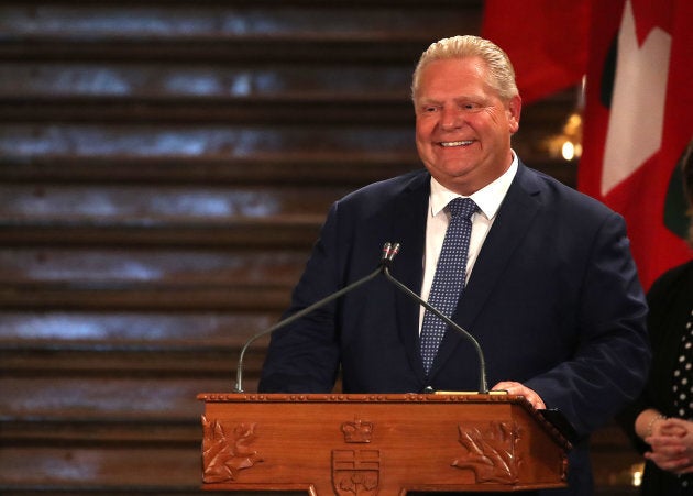 Doug Ford is sworn in as the 26th Premier of Ontario by the Honourable Elizabeth Dowdeswell, Lieutenant Governor of Ontario, at Queen's Park in Toronto.