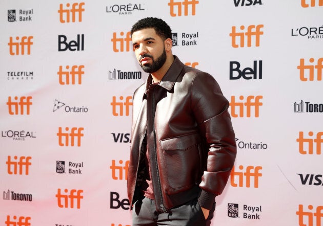 Drake arrives on the red carpet for the film "The Carter Effect" at the Toronto International Film Festival, Sept. 9, 2017.