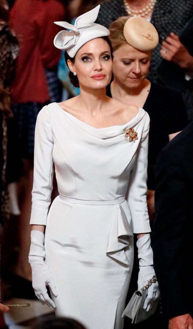 Angelina Jolie at the royal service at St Paul's Cathedral on June 28, in London.