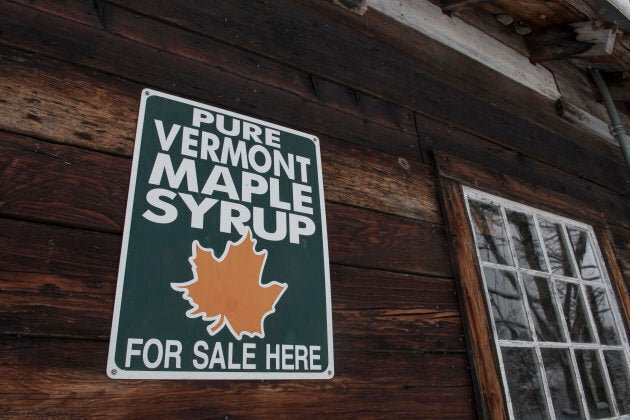 File photo of the Green Mountain Audubon center on March 8, 2018 in Huntington, Vermont. On Sunday, Canada will levy a 10 per cent surtax on maple syrup imported from the states.