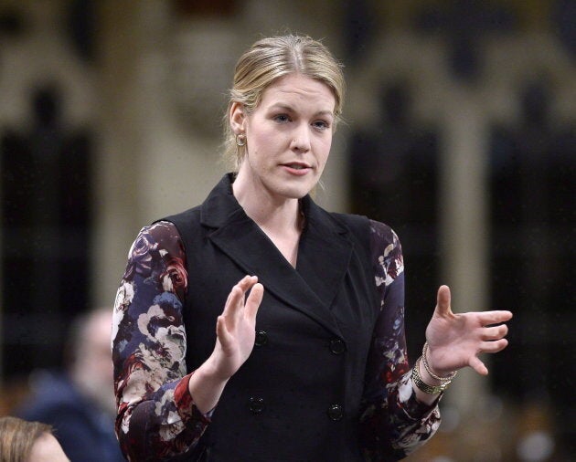 Conservative MP Rachael Harder rises during Question Period in the House of Commons on Parliament Hill in Ottawa on March 2, 2018.