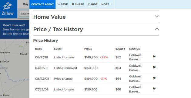 Houses listed on U.S. site Zillow come with a history of previous listings and asking prices. Canadian real estate boards have aggressively prevented listings sites from offering this sort of information.