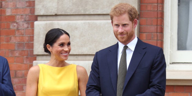 The Duke and Duchess of Sussex attend the Your Commonwealth Youth Challenge reception in London on July 05, 2018.