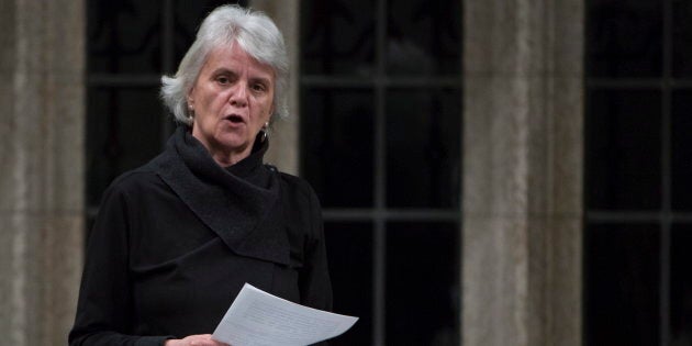 NDP MP Hélène Laverdière rises in the House of Commons in Ottawa on May 6, 2016.