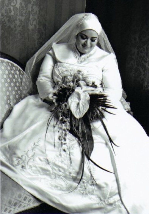 Aseel Ahmad on her wedding day on June 13, 2009.