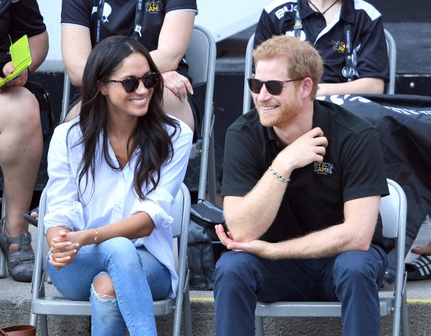 Meghan Markle and Prince Harry at the 2017 Invictus Games in Toronto on Sept. 25, 2017.