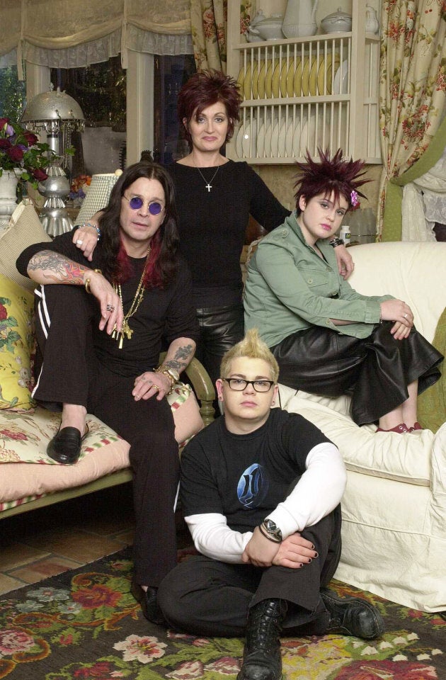 Ozzy Osbourne and wife Sharon, kids Jack, and Kelly are shown in this undated photo. "The Osbournes" premiered on March 5, 2002. MTV describes it as television's first "reality sitcom."