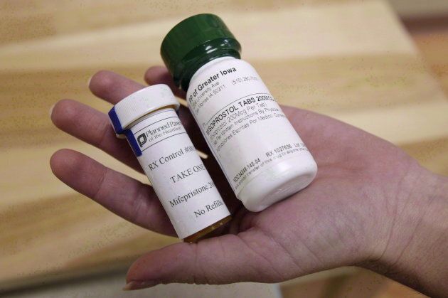 File photo of bottles of the abortion-inducing drug RU-486 in Des Moines, Iowa on Sept. 22, 2010.