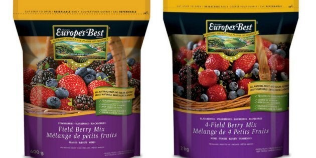 Europe's Best frozen berries are under recall.