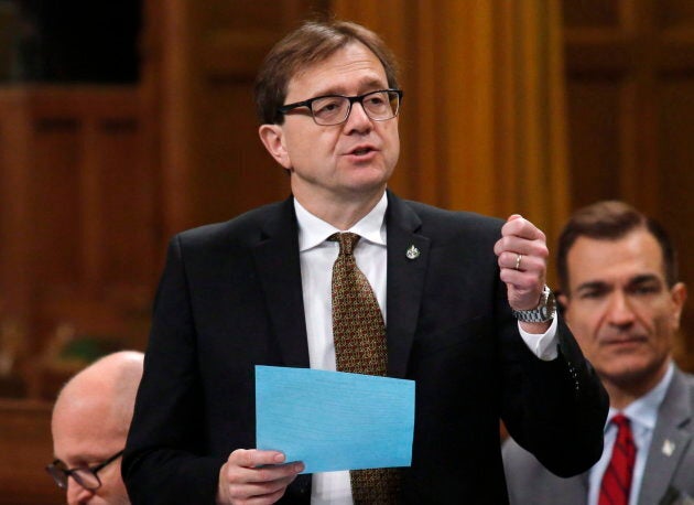 Jonathan Wilkinson rises in the House of Commons during Question Period in Ottawa on June 8, 2018.