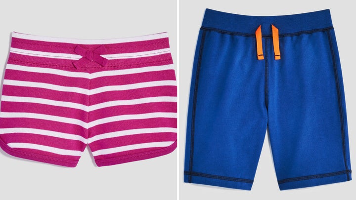 Toddler girl shorts and toddler boy shorts currently for sale at Joe Fresh.