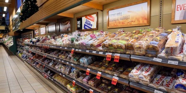 The bread aisle at a Loblaws location in Toronto, Dec. 20, 2017. The way Canadians buy food is changing rapidly, and that could mean some hard times for the country's traditional food retailers.