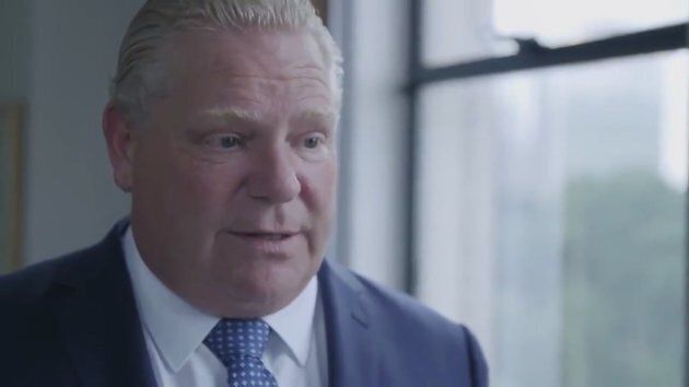 Doug Ford appears in this screencap of Ontario News Now's first video.