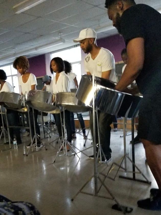 Performing at "Impromptu", the Souls of Steel Orchestra's spring concert.