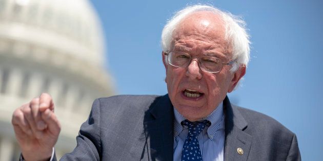 U.S. Sen. Bernie Sanders speaks during a news conference at the U.S. Capitol on July 10, 2018 in Washington, D.C.