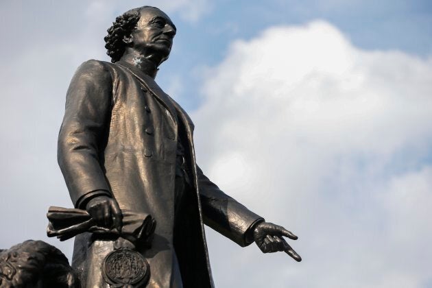 Sir John A MacDonald statue in Queen's Park in Toronto, Ontario.