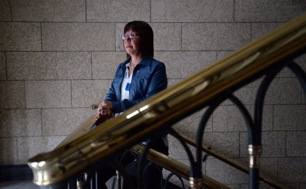 NDP MP Georgina Jolibois is pictured on Parliament Hill in Ottawa on Feb. 25, 2016.