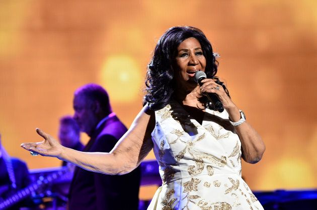 Aretha Franklin performs at the 2017 Tribeca Film Festival at Radio City Music Hall on April 19, 2017 in New York City.