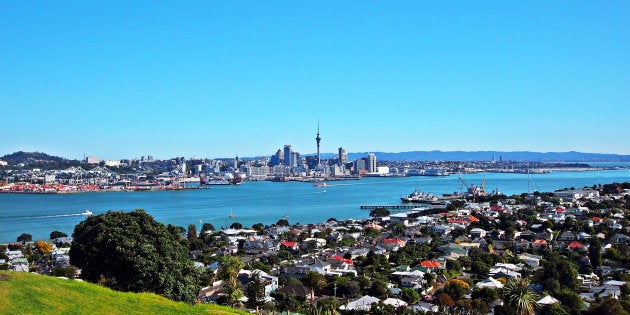 The Auckland, New Zealand, skyline as seen from the suburb of Devonport. New Zealand's ban on non-residents buying most types of homes has some people calling for Canada to follow the move.