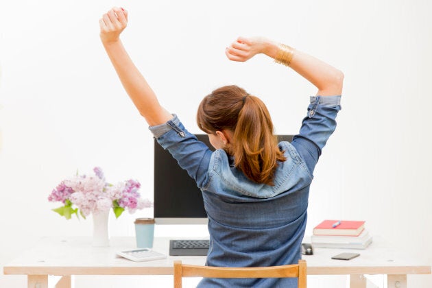 Even stretching at your desk can help.