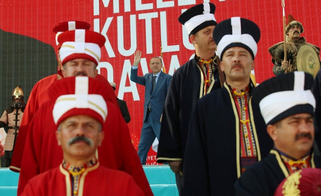 anniversary of the Battle of Manzikert in eastern Mus province, eastern Turkey, Sunday, Aug. 26, 2018.