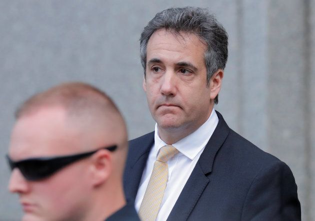 Michael Cohen outside the Daniel Patrick Moynihan United States Court House in New York City on August 21, 2018.