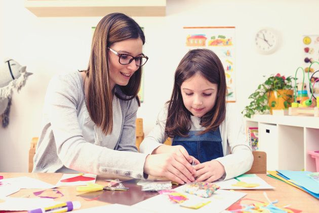 Bringing a "beginner's mind" to arts and crafts is another way children can learn to be mindful.