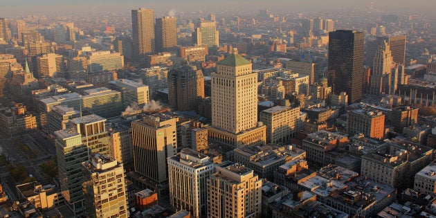 An aerial view of the east side of downtown Montreal. The city has among the most competitive real estate markets in Canada today, according to an analysis from Zoocasa.